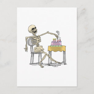 Carte Postale SKeLeToN BiRtHdAy CaKe
