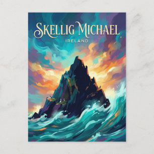 Carte Postale Skellig Michael Irlande