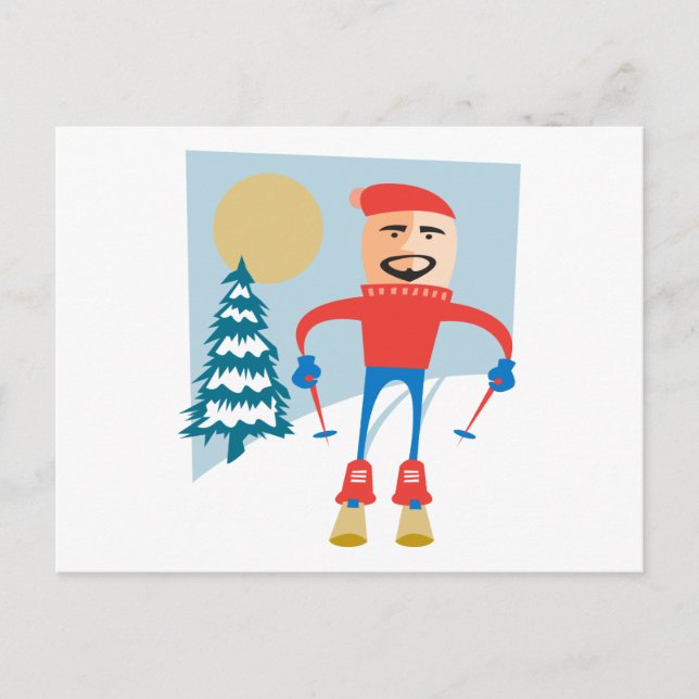 Carte Postale Ski (Devant)