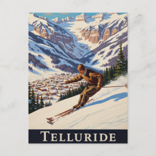Carte Postale Ski à Telluride Colorado