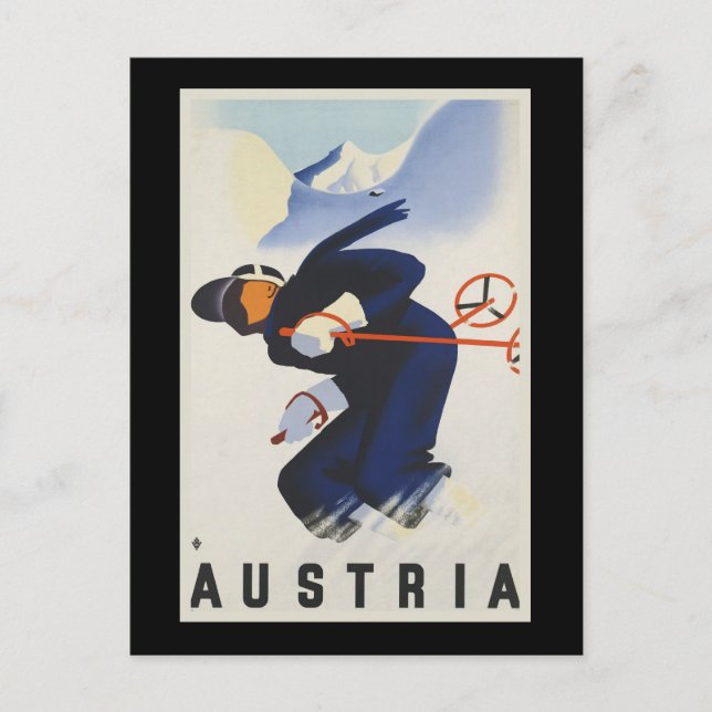 Carte Postale Ski Autriche (Devant)
