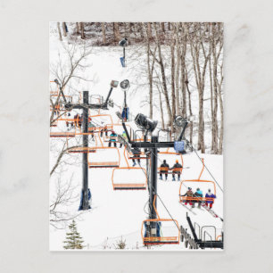 Carte Postale Ski d'hiver