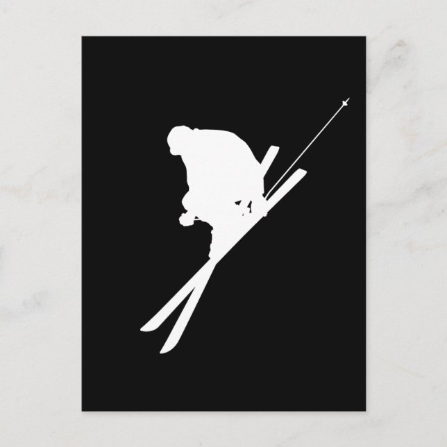 Carte Postale Ski libre (Devant)