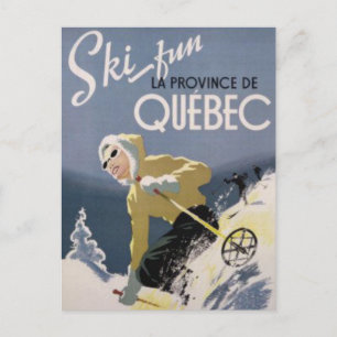 Carte Postale Ski Québec