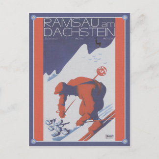 Carte Postale Ski vintage Ramsau am Dachstein