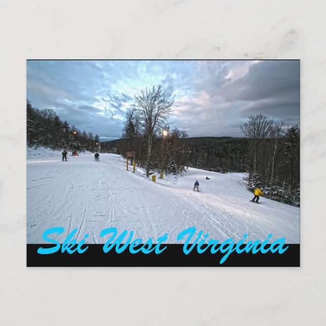 CARTE POSTALE SKI WEST VIRGINIA (Devant)