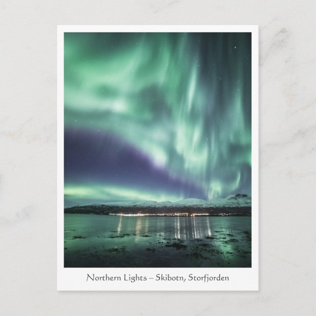 Carte Postale Skibotn Northern Lights (Devant)