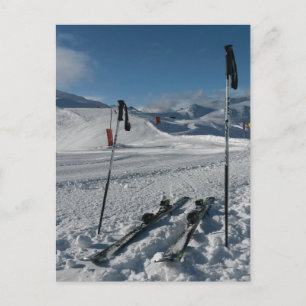 Carte Postale Skier Skier