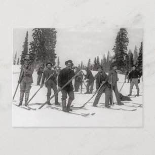 Carte Postale Skieurs du Colorado, 1910