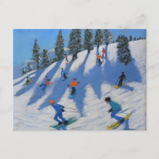 Carte Postale Skieurs Lofer 2010 (Devant)