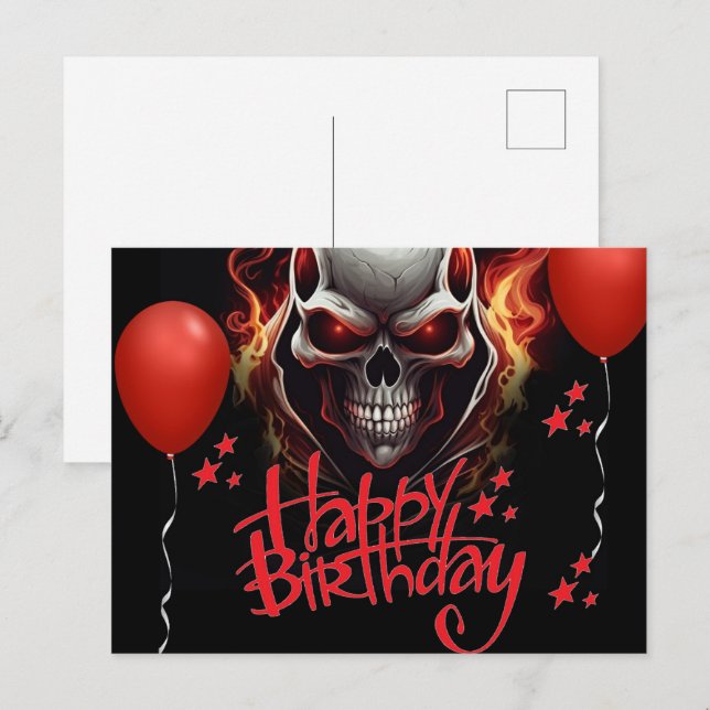 Carte Postale Skull (Devant / Derrière)