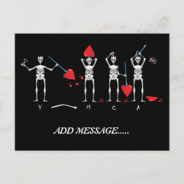 CARTE POSTALE SKULL ; BLACKBEARD YMCA