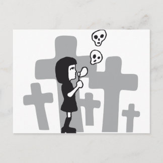 Carte Postale skull bubbbles