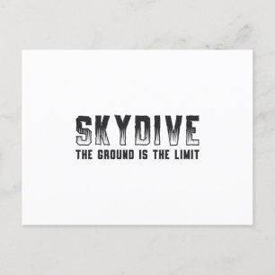 Carte Postale Skydiver Si vous ne sautez pas, vous ne volerez ja
