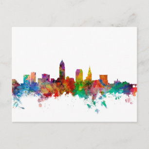 Carte Postale Skyline Cleveland Ohio