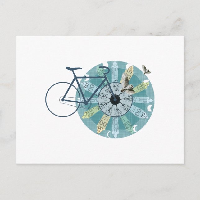 Carte Postale Skyline d'Amsterdam (Devant)