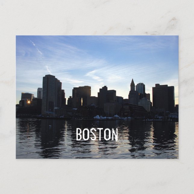 Carte Postale Skyline de Boston City (Devant)
