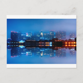 Carte Postale Skyline de Boston et brouillard