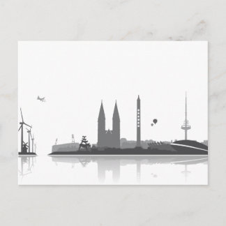 Carte Postale Skyline de Brême - Postkarte / Grußkarte