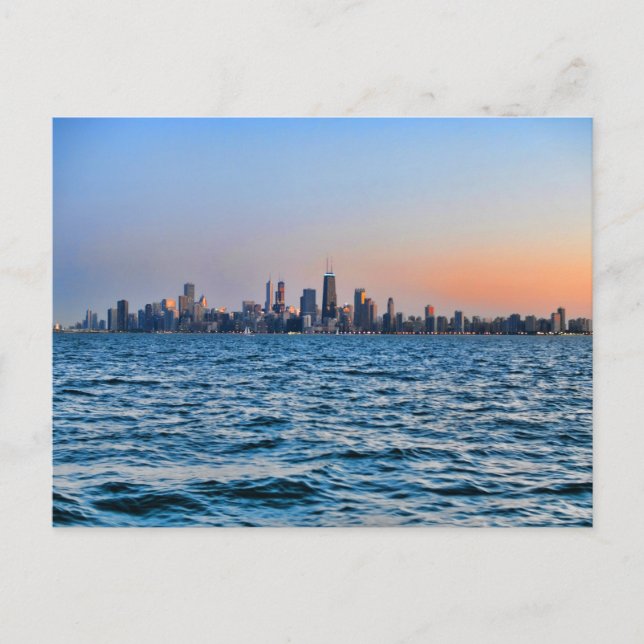 Carte Postale Skyline de Chicago (Devant)