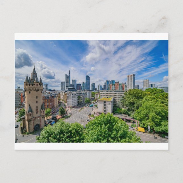 Carte Postale Skyline de Francfort (Devant)