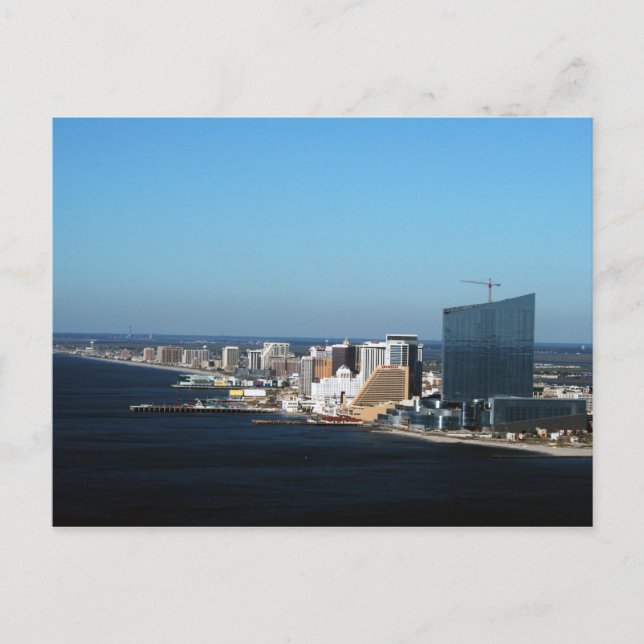 Carte Postale Skyline de la ville d'Atlantique (Devant)