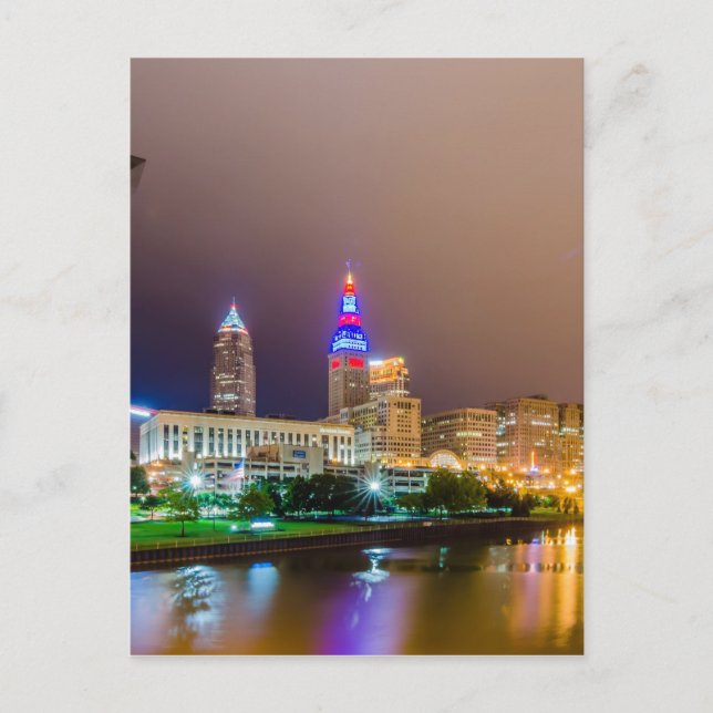 Carte Postale skyline de la ville de cleveland ohio (Devant)