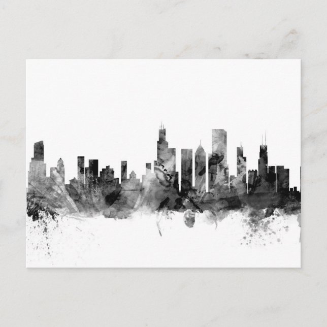 Carte Postale Skyline de l'Illinois (Devant)