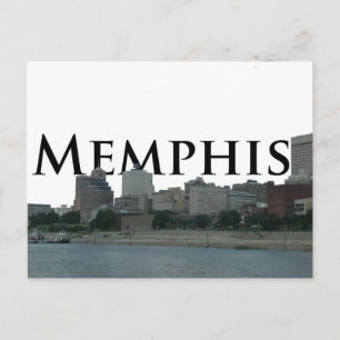 Carte Postale Skyline de Memphis TN avec Memphis Sky
