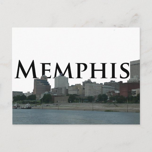 Carte Postale Skyline de Memphis TN avec Memphis Sky (Devant)
