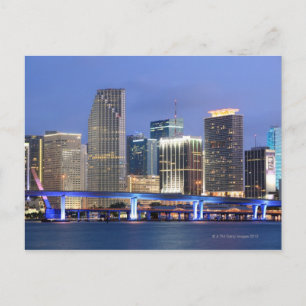 Carte Postale Skyline de Miami