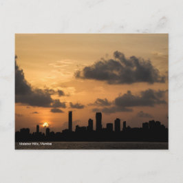 Carte Postale Skyline de Mumbai au coucher du soleil