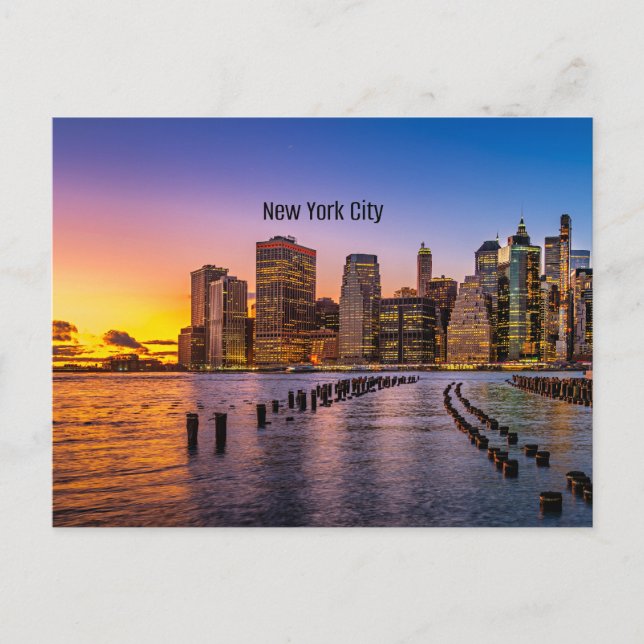 Carte Postale Skyline de New York (Devant)