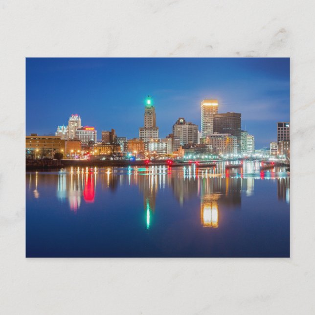 Carte Postale Skyline de Providence, RI (Devant)