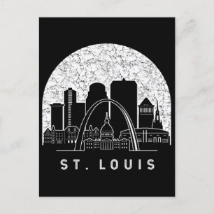 Carte Postale Skyline de Saint-Louis Missouri