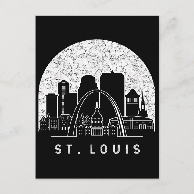 Carte Postale Skyline de Saint-Louis Missouri (Devant)