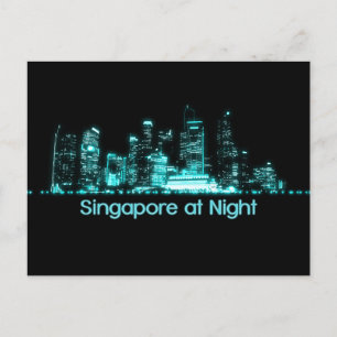 Carte Postale Skyline de Singapour