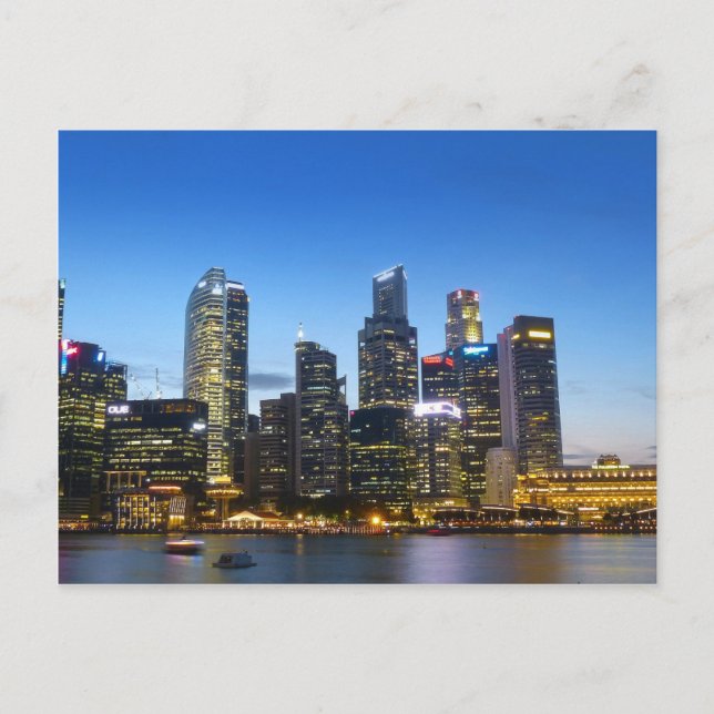 Carte Postale Skyline de Singapour (Devant)