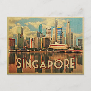 Carte Postale Skyline de Singapour