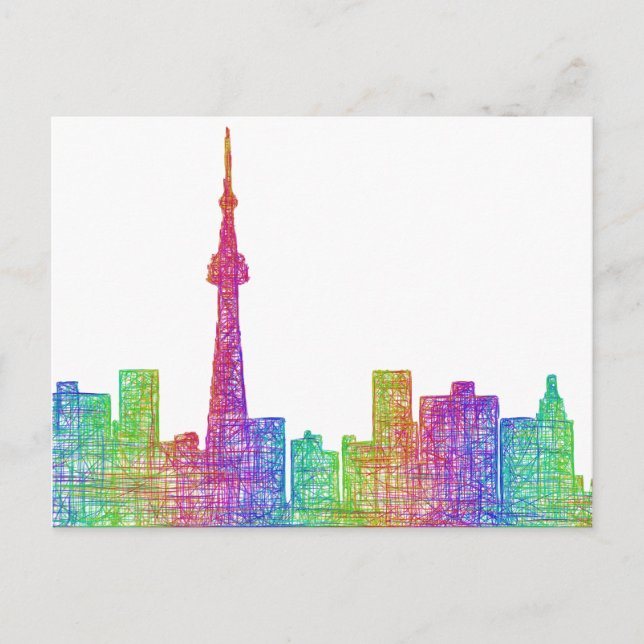 Carte Postale Skyline de Toronto (Devant)