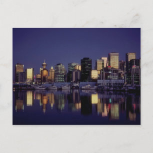 Carte Postale Skyline de Vancouver, Colombie-Britannique, Canada