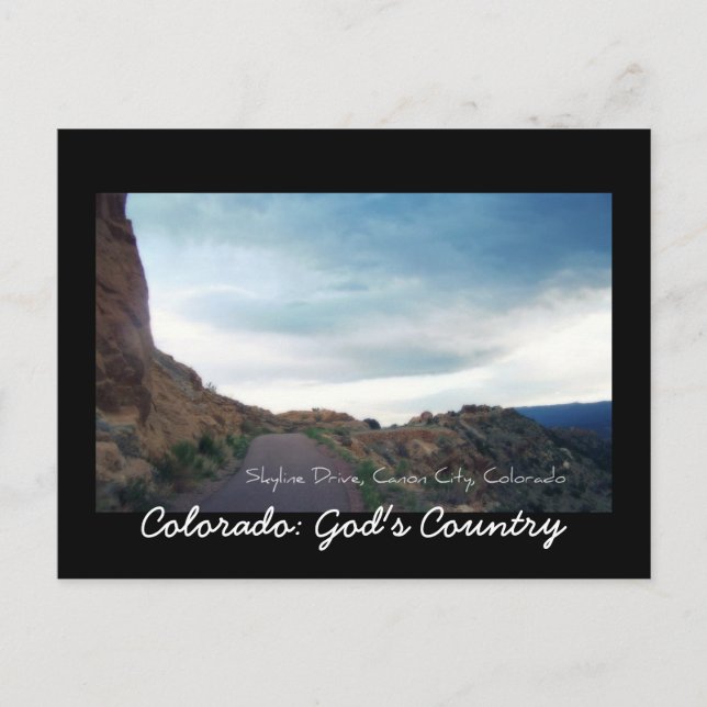 Carte Postale Skyline Drive, Canon City, Colorado (Devant)