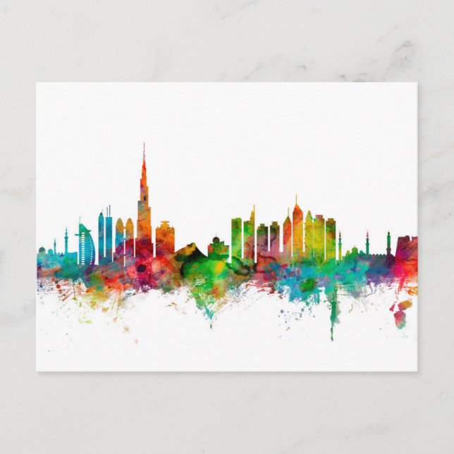 Carte Postale Skyline Dubaï (Devant)