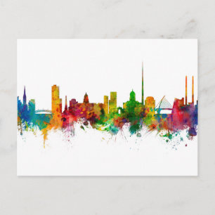 Carte Postale Skyline Irlande de Dublin