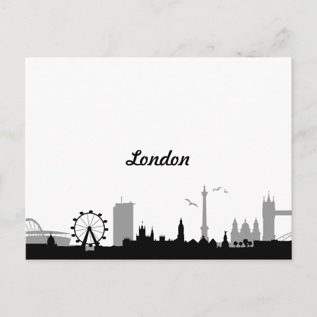 Carte Postale Skyline Londres (Devant)