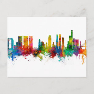 Carte Postale Skyline Osaka Japon