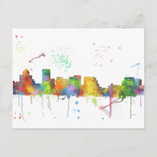 CARTE POSTALE SKYLINE SALEM OREGON