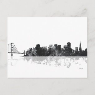 CARTE POSTALE SKYLINE SAN FRANCISCO
