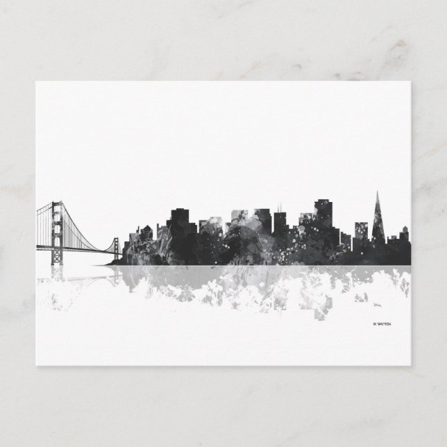 CARTE POSTALE SKYLINE SAN FRANCISCO (Devant)
