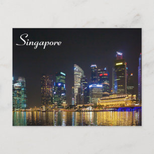 Carte Postale Skyline Singapour pittoresque